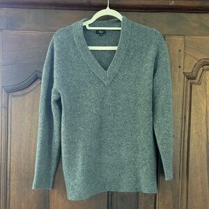 Rails Charcoal V-Neck Sweater